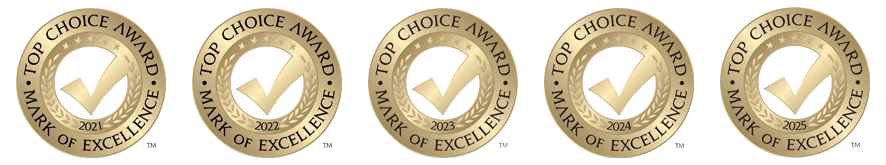 5X Top Choice Award Winner | Blue Hammer Roofing