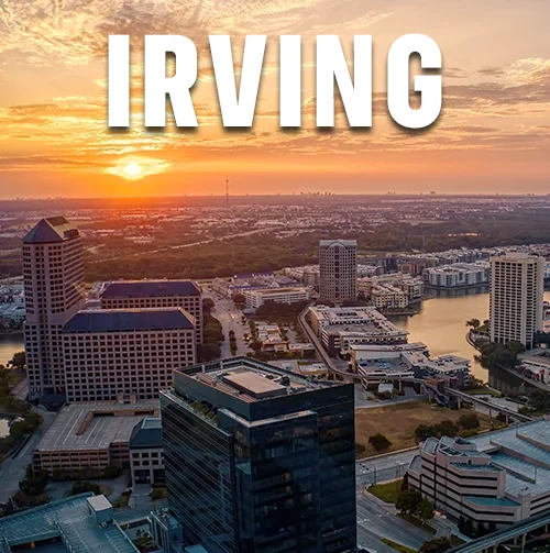 Irving TX | Service Areas | Blue Hammer Roofing