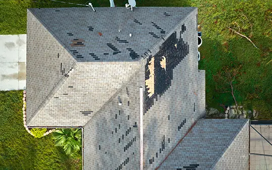 Storm Damage Restoration | Services | Blue Hammer Roofing